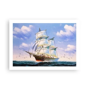 Affiche - Poster - Fièrement avec le vent - 70x50 cm