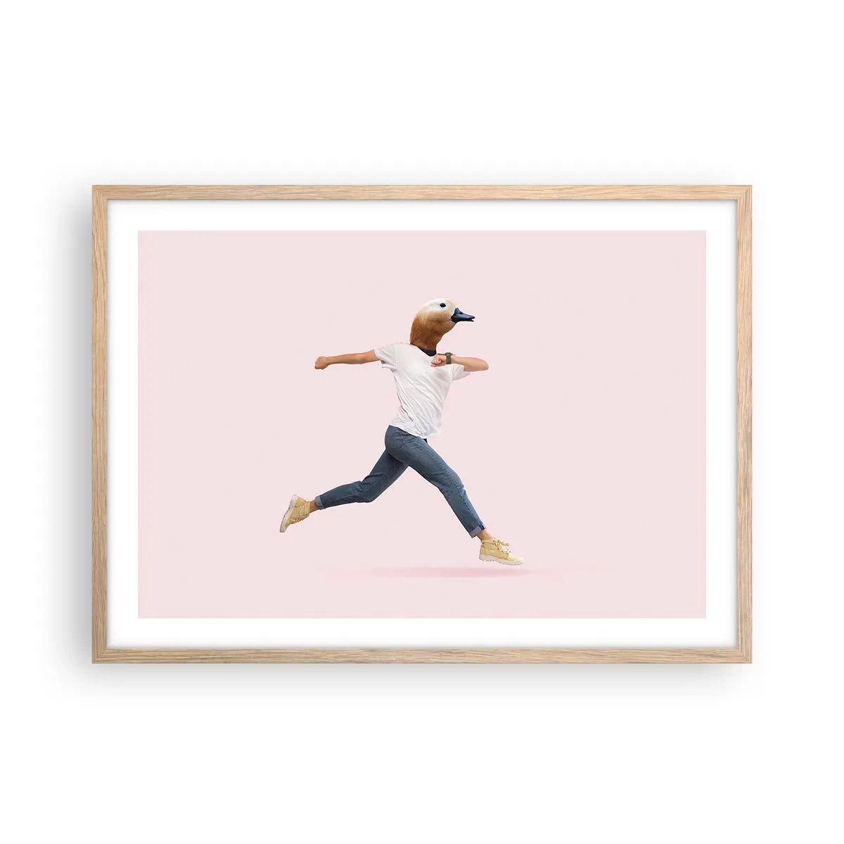 Affiche dans un chêne clair - Poster - Une pincée d'absurdité - 70x50 cm