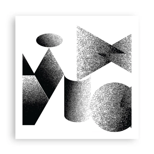 Affiche - Poster - Angles et ovales - 60x60 cm