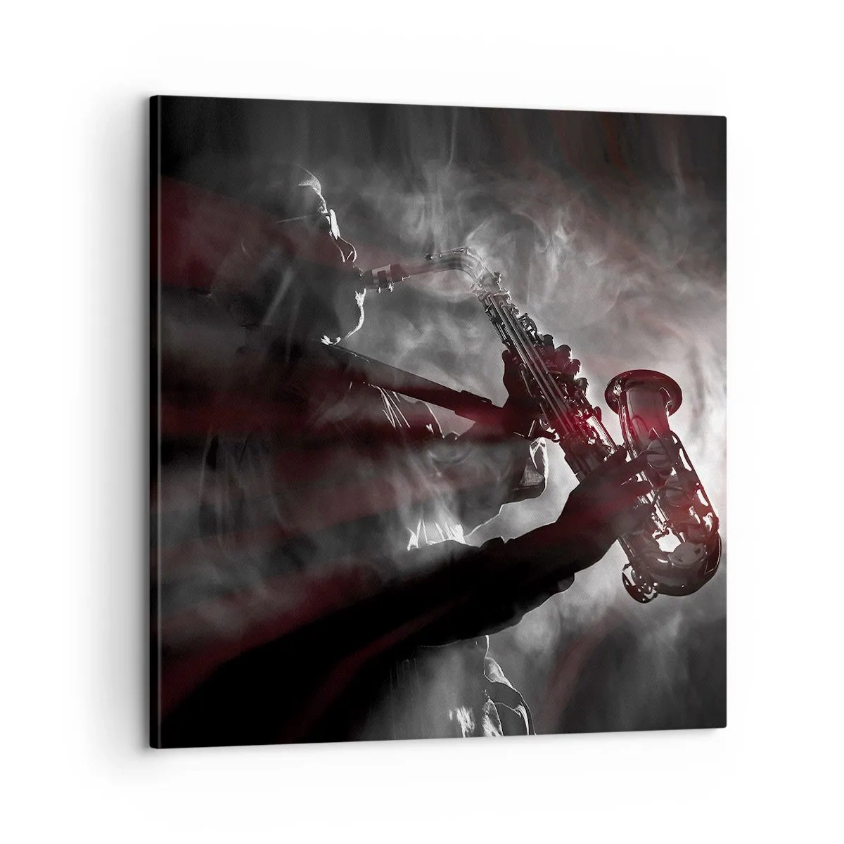 Impression sur toile - Image sur toile - Dans les brumes du jazz - 60x60 cm