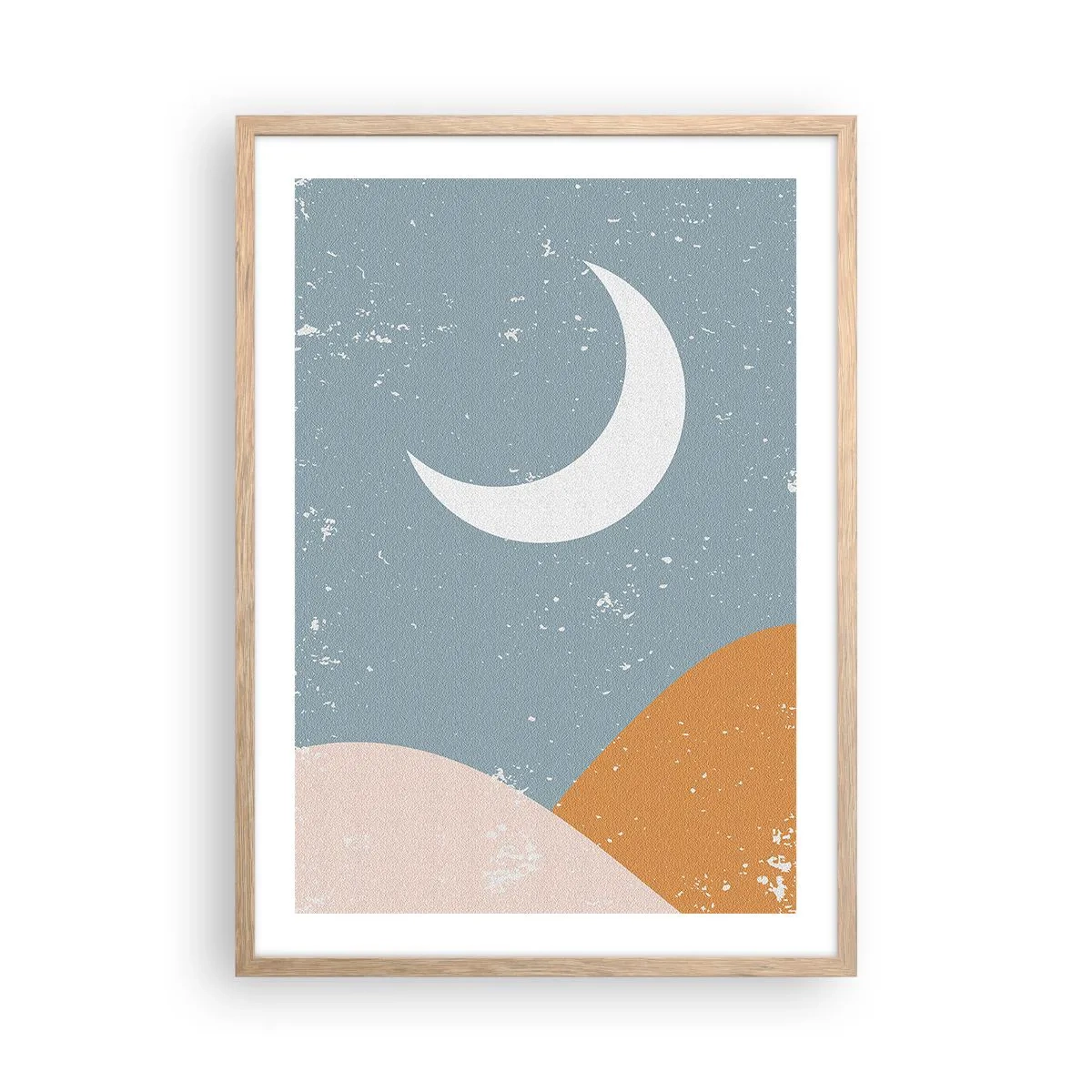 Affiche dans un chêne clair - Poster - Miracle de nombreuses nuits - 50x70 cm