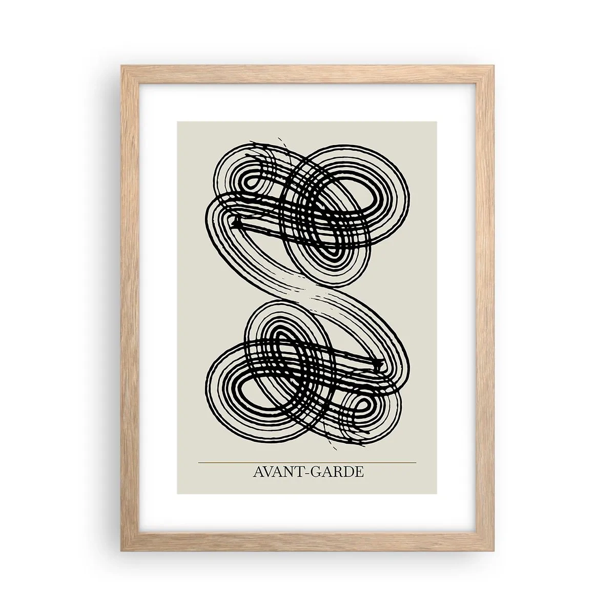 Affiche dans un chêne clair - Poster - C'est venu spontanément - 30x40 cm