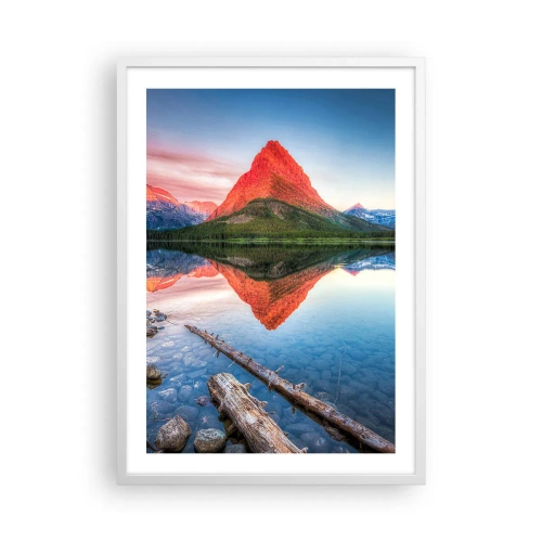 Affiche dans un cadre blanc - Poster - Chaleur et fraicheur - 50x70 cm