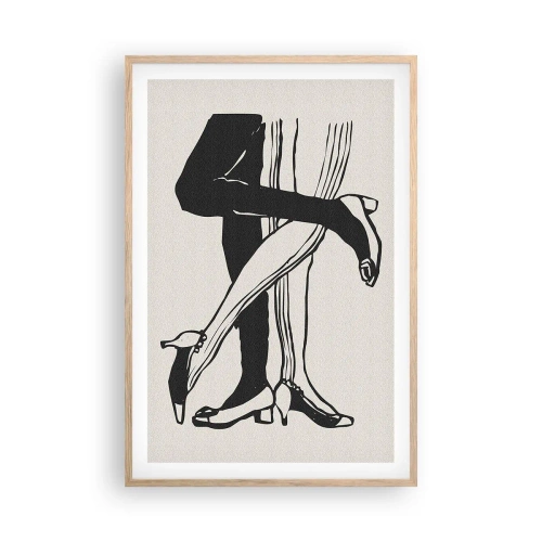 Affiche dans un chêne clair - Poster - Attribut féminin - 61x91 cm