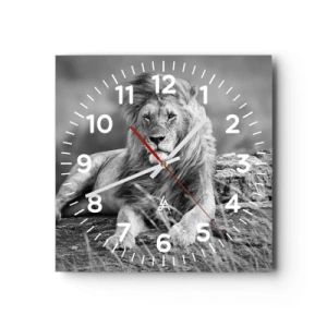 Horloge murale - Pendule murale - Sieste royale - 30x30 cm