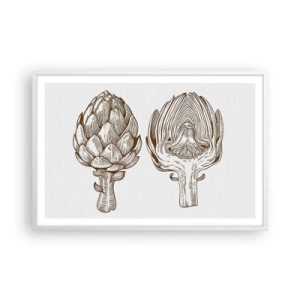 Affiche dans un cadre blanc - Poster - Leçon d’anatomie - 91x61 cm