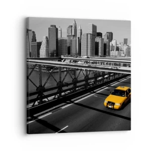 Impression sur toile - Image sur toile - Couleur de la grande ville - 30x30 cm