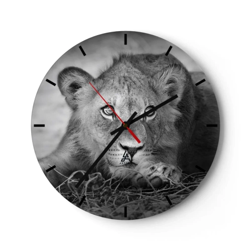 Horloge murale - Pendule murale - Chiot royal - 40x40 cm