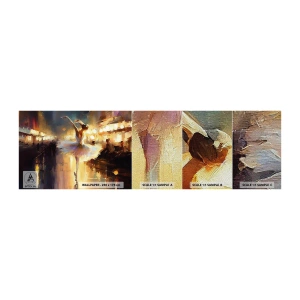 Échantillon de Papier Peint Premium Sand - Miracle dans la rue - Ballerine, Danse, Couleur à l'huile - 100x30 cm
