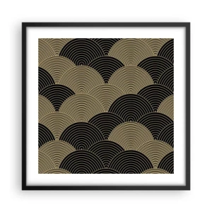Affiche dans un cadre noir - Poster - Unité dans la multiplicité - 50x50 cm