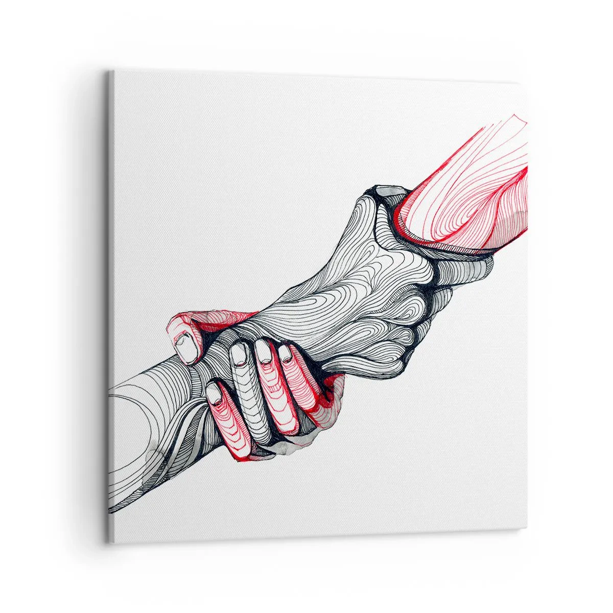 Impression sur toile - Image sur toile - Vous êtes entre de bonnes mains - 50x50 cm