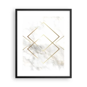 Affiche dans un cadre noir - Poster - Vue à l'infini - 40x50 cm