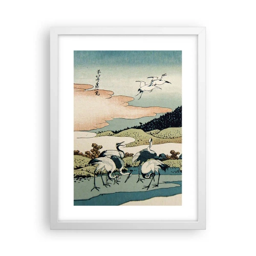 Affiche dans un cadre blanc - Poster - Avec une âme japonnaise - 30x40 cm