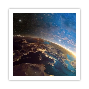 Affiche - Poster - Regardons-nous de loin - 60x60 cm