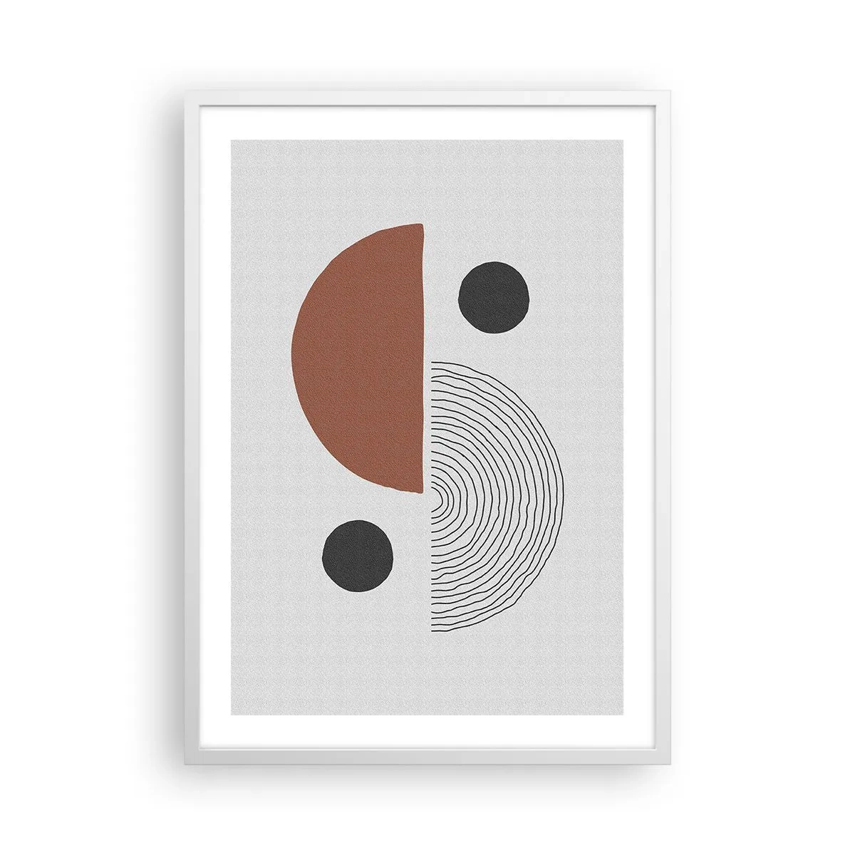 Affiche dans un cadre blanc - Poster - Perfection de la roue - 50x70 cm