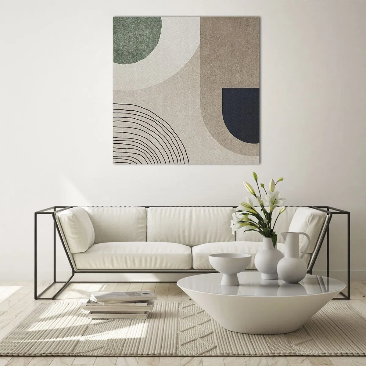 Impression sur verre - Image sur verre - La douceur de l'ovale - 70x70 cm