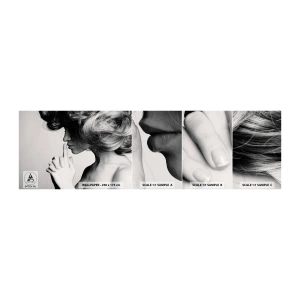 Échantillon De Papier Peint Standard Eco - A l'écoute d'elle-même - Femme, Modèle, Visage de femme - 100x30 cm