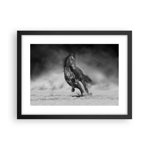 Affiche dans un cadre noir - Poster - Digne de l'émir lui-même - 40x30 cm