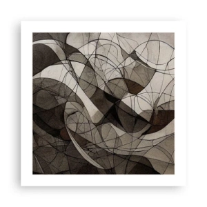 Affiche - Poster - Circulation des couleurs de la terre - 50x50 cm