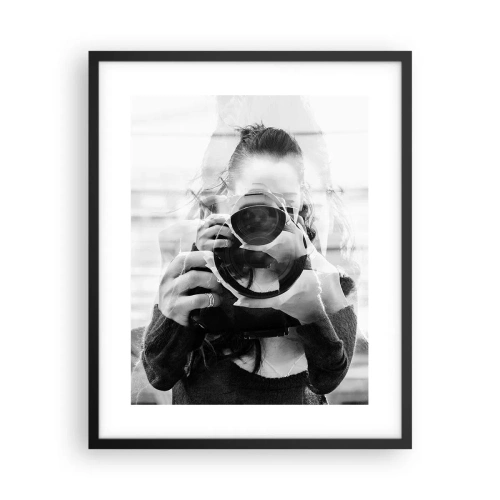 Affiche dans un cadre noir - Poster - Créateur et matériel - 40x50 cm