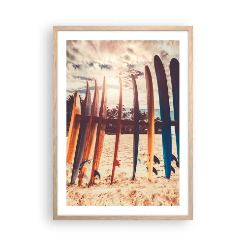 Affiche dans un chêne clair - Poster - Bonne nuit, à demain - 50x70 cm