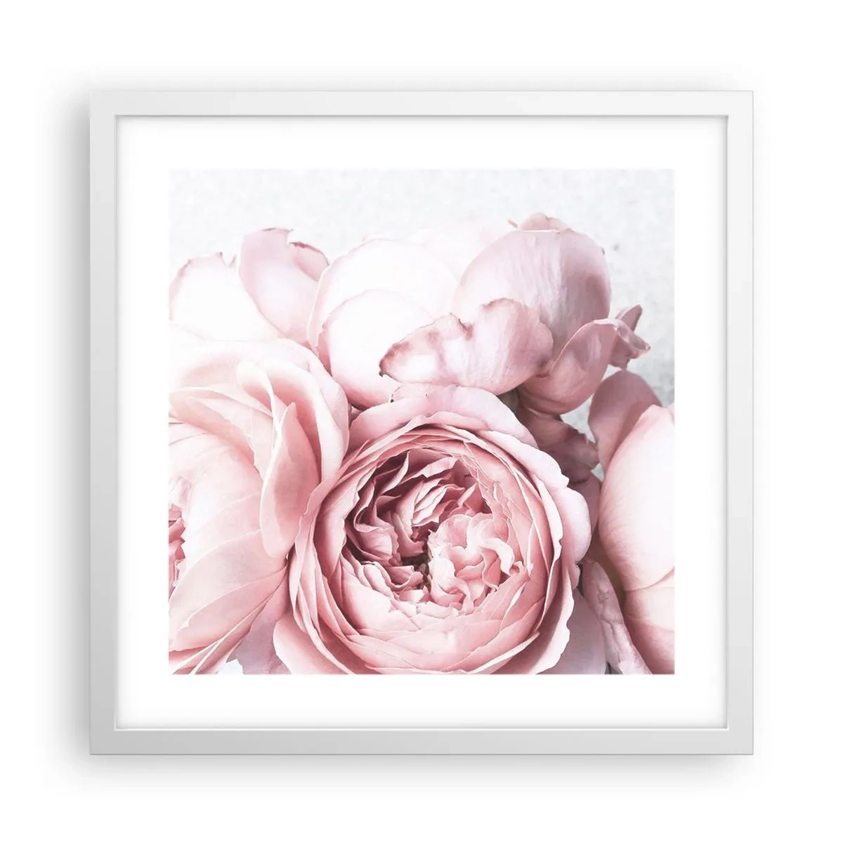 Affiche dans un cadre blanc - Poster - Pour les romantiques - 40x40 cm