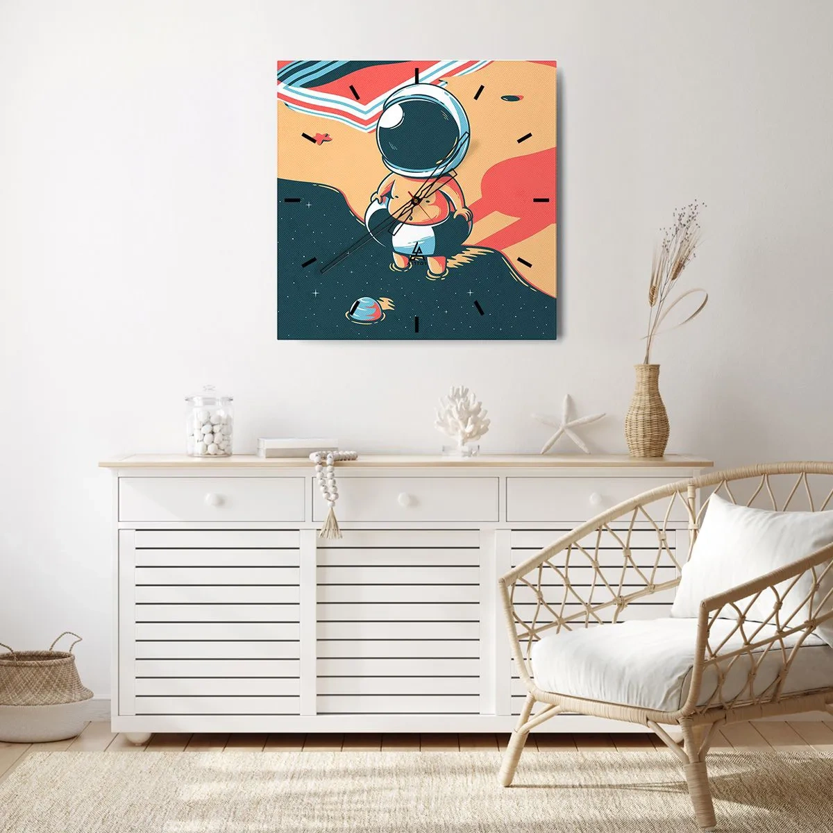 Horloge murale - Pendule murale - Suivant une autre perspective - 40x40 cm