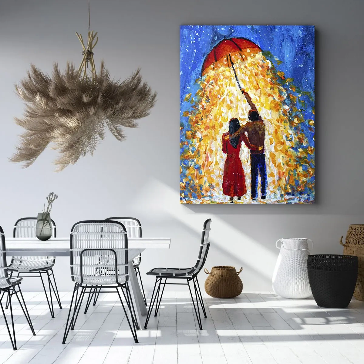 Impression sur toile - Image sur toile - La magie d'une soirée pluvieuse ? - 55x100 cm