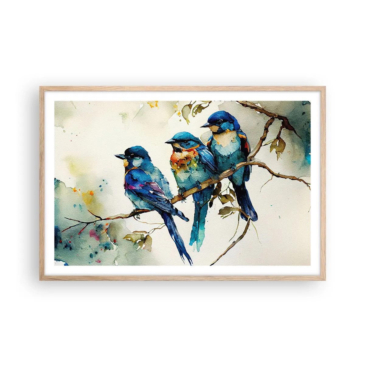 Affiche dans un chêne clair - Poster - A-t-il été offensé ? - 91x61 cm