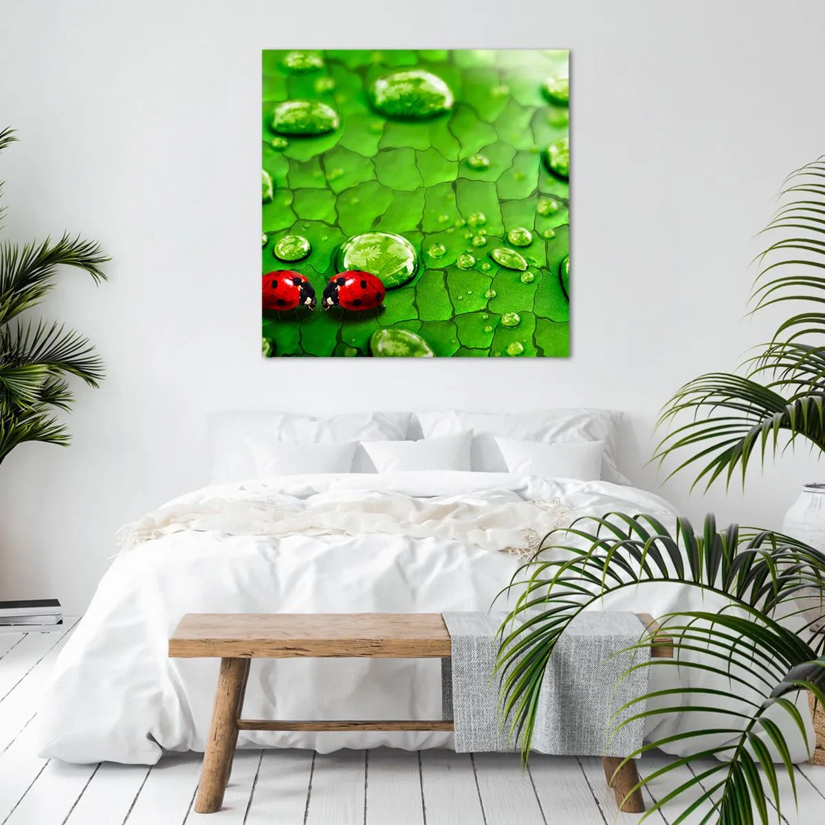 Impression sur toile - Image sur toile - Rendez-vous au vert - 50x50 cm