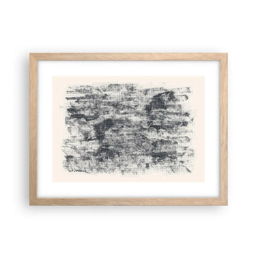 Affiche dans un chêne clair - Poster - Composition brumeuse - 40x30 cm