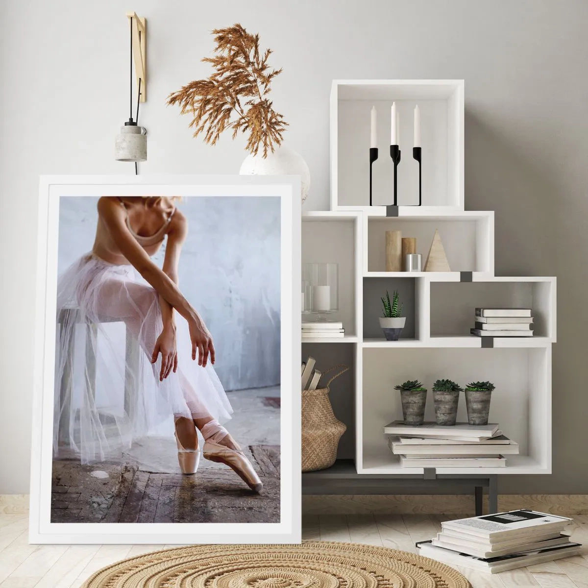 Affiche dans un cadre blanc - Poster - Avant que les lumières de la rampe ne clignotent - 30x40 cm