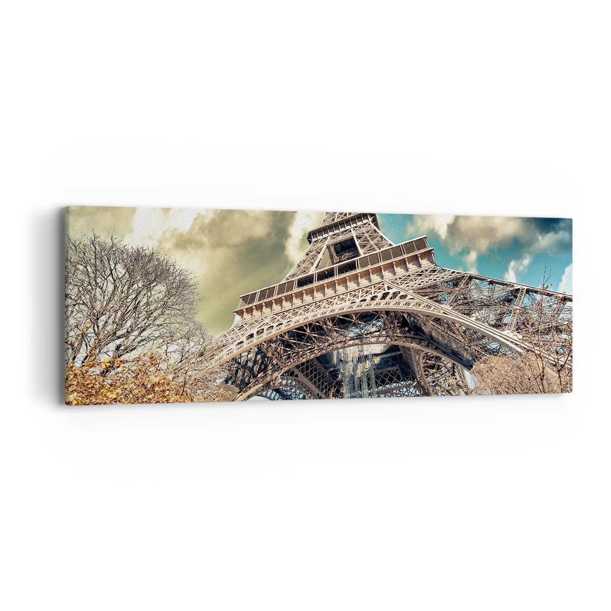 Impression sur toile - Image sur toile - Et en automne à Paris... - 90x30 cm
