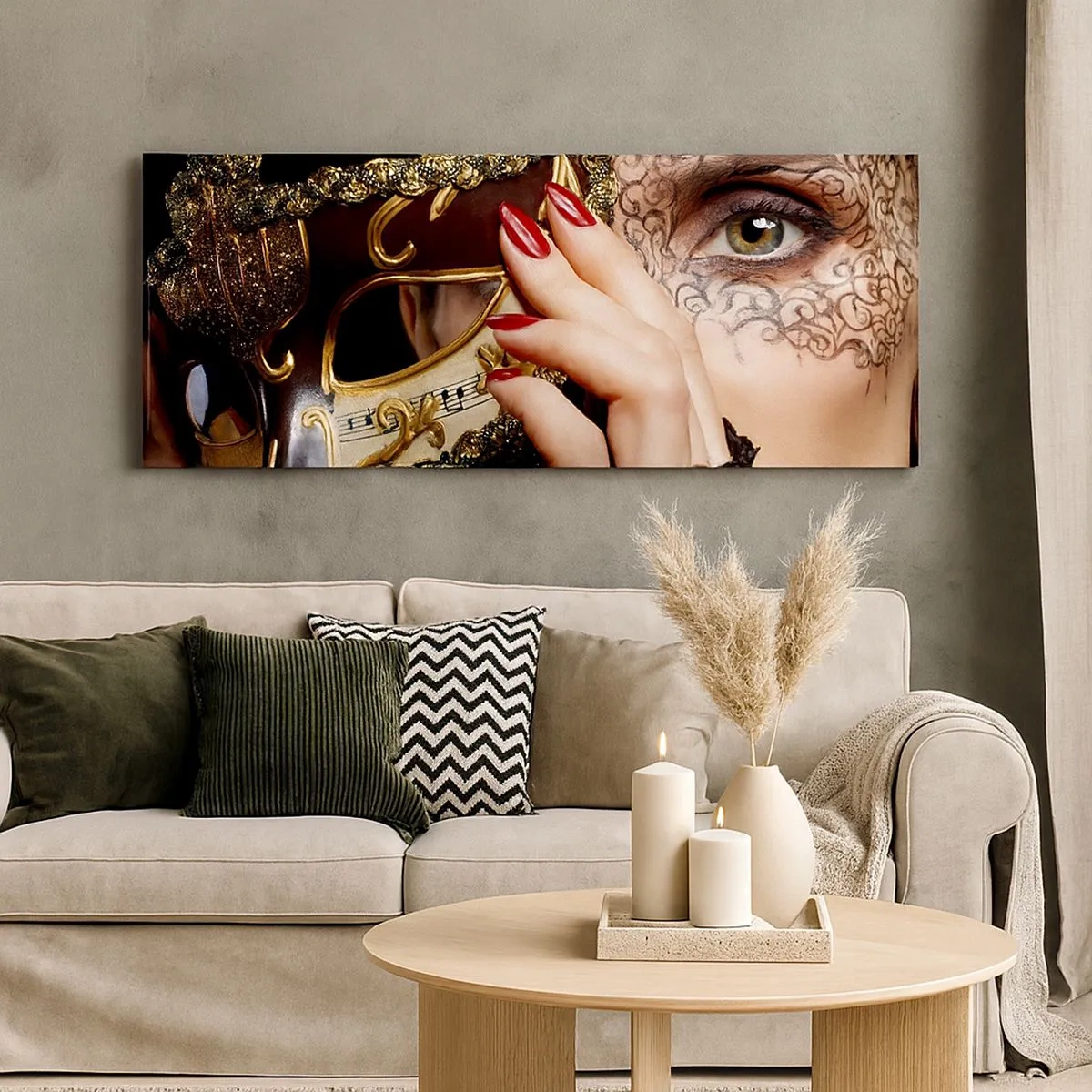 Impression sur toile - Image sur toile - Mon monde est baroque - 100x40 cm