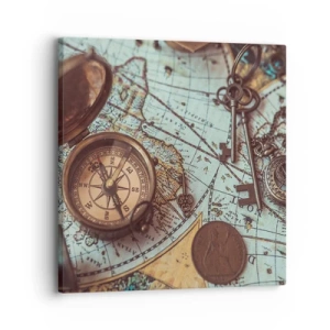 Impression sur toile - Image sur toile - Pour ceux qui recherche l'aventure - 30x30 cm