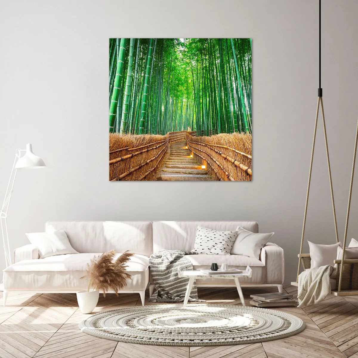 Impression sur toile - Image sur toile - L'essence de la nature asiatique - 40x40 cm