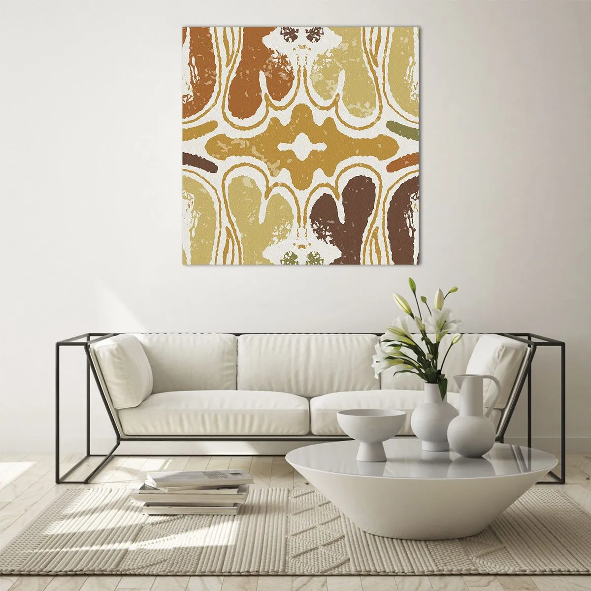 Impression sur verre - Image sur verre - Abstraction sentimentale - 70x70 cm