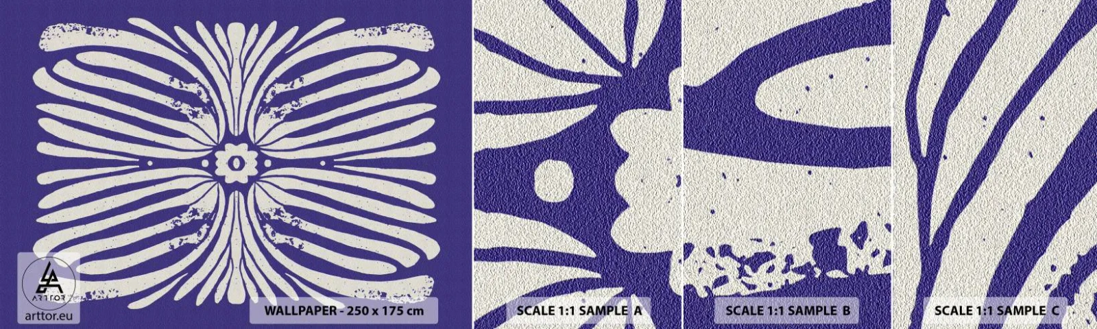 Échantillon De Papier Peint Standard Eco - Inspirations ethniques - Bohème, Botanique, Morceau - 100x30 cm