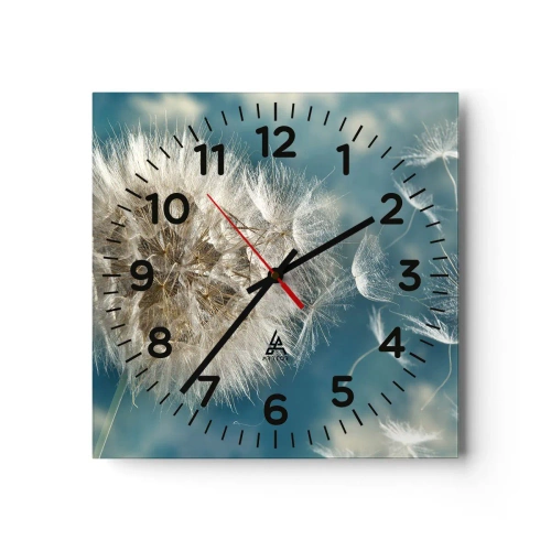 Horloge murale - Pendule murale - souffle d'ange - 40x40 cm