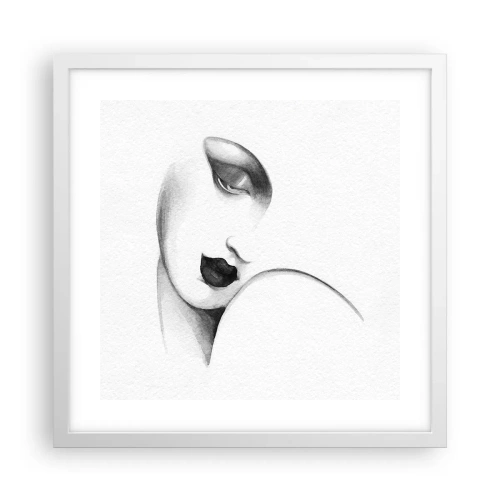 Affiche dans un cadre blanc - Poster - Dans le style de Lempicka - 40x40 cm