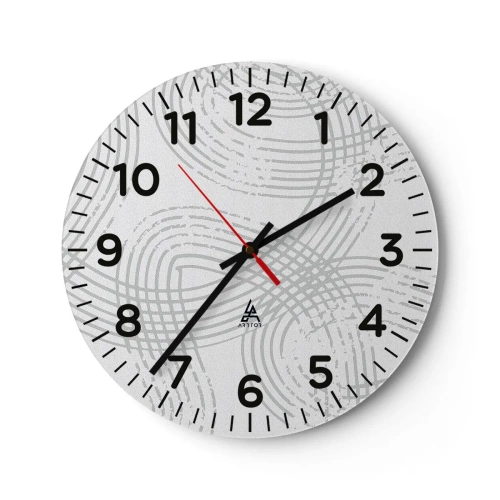 Horloge murale - Pendule murale - Il n'y a pas de chemin droit - 40x40 cm