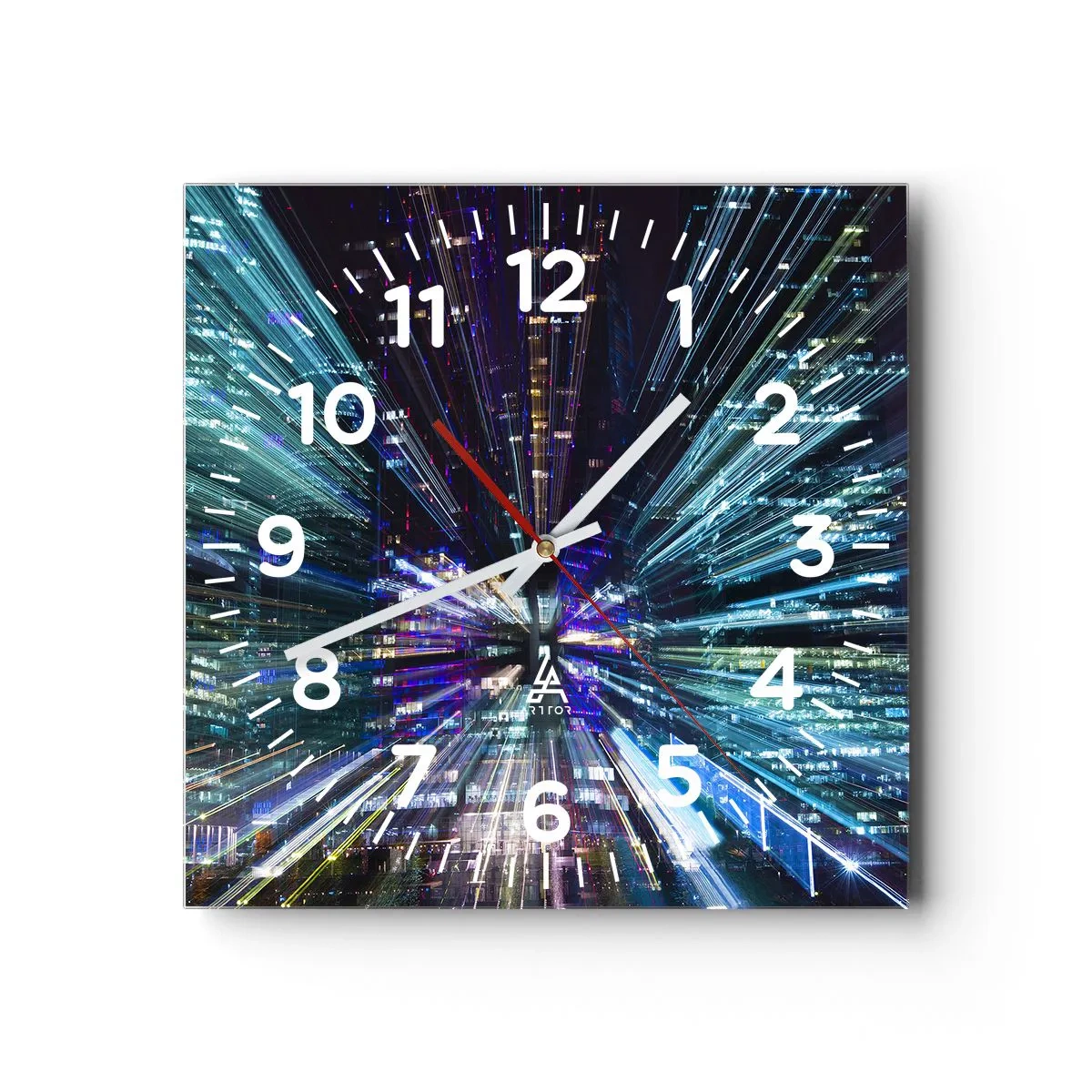 Horloge murale - Pendule murale - Transition vers l'hyperespace - 40x40 cm