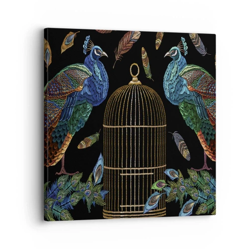 Impression sur toile - Image sur toile - En robes royales - 30x30 cm