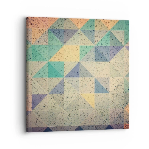 Impression sur toile - Image sur toile - République des triangles - 30x30 cm