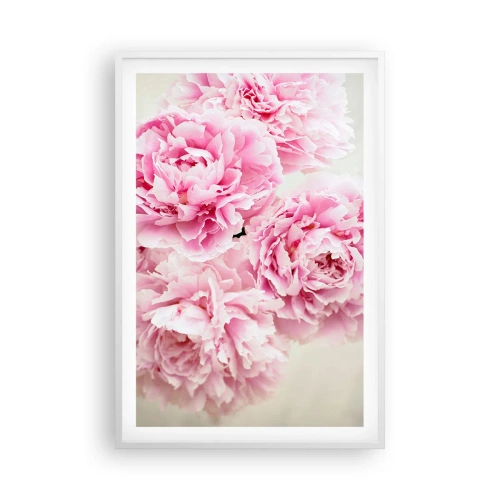Affiche dans un cadre blanc - Poster - En glamour rose - 61x91 cm