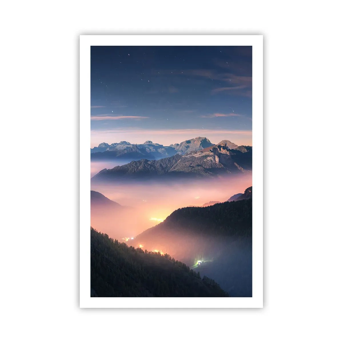 Affiche - Poster - Lumière dans les vallées - 61x91 cm