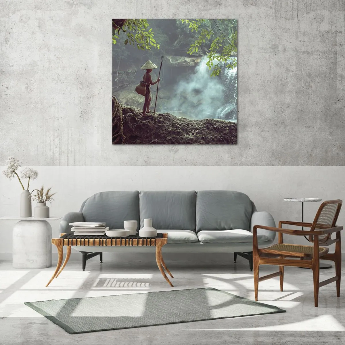 Impression sur verre - Image sur verre - Lier d'amitié avec la nature - 40x40 cm