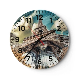 Horloge murale - Pendule murale - Et en automne à Paris... - 40x40 cm