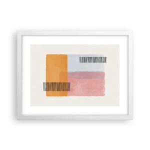 Affiche dans un cadre blanc - Poster - D'un coin à l'autre - 40x30 cm