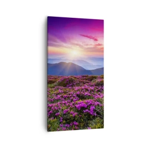 Impression sur toile - Image sur toile - Les herbes sentaient les grappes fraîches de la récolte - 55x100 cm